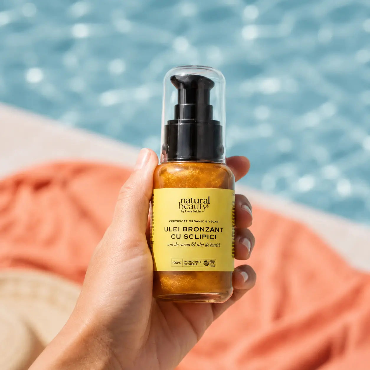 Ulei bronzant cu sclipici GOLDEN SANDS Natural Beauty