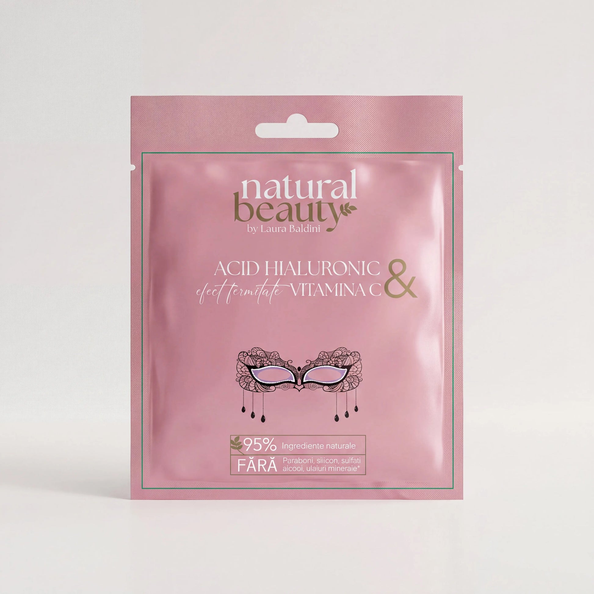Masca servetel venetiana cu colagen, acid hialuronic si vitamina C Natural Beauty
