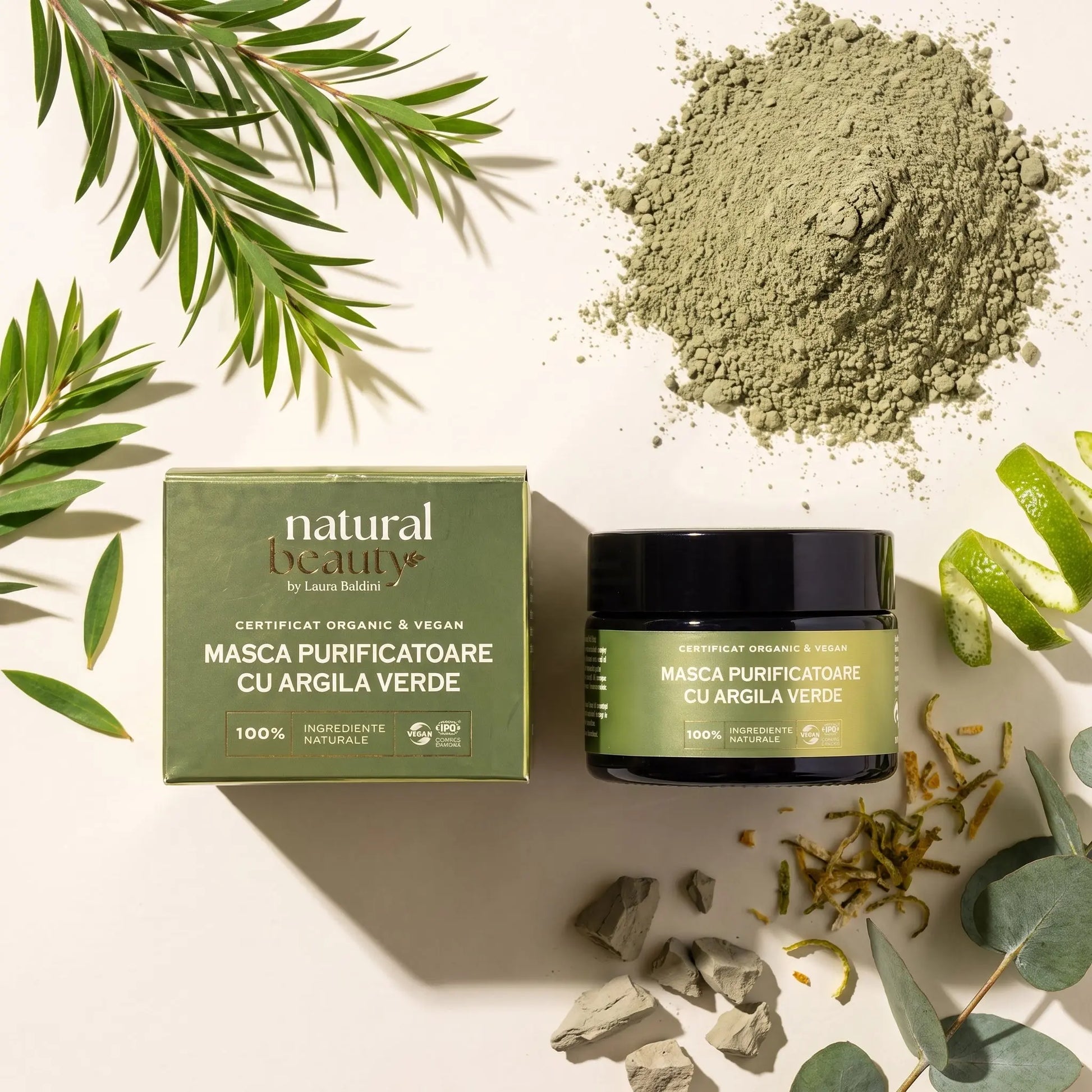 Masca purificatoare cu argila verde GREEN VIBES Natural Beauty