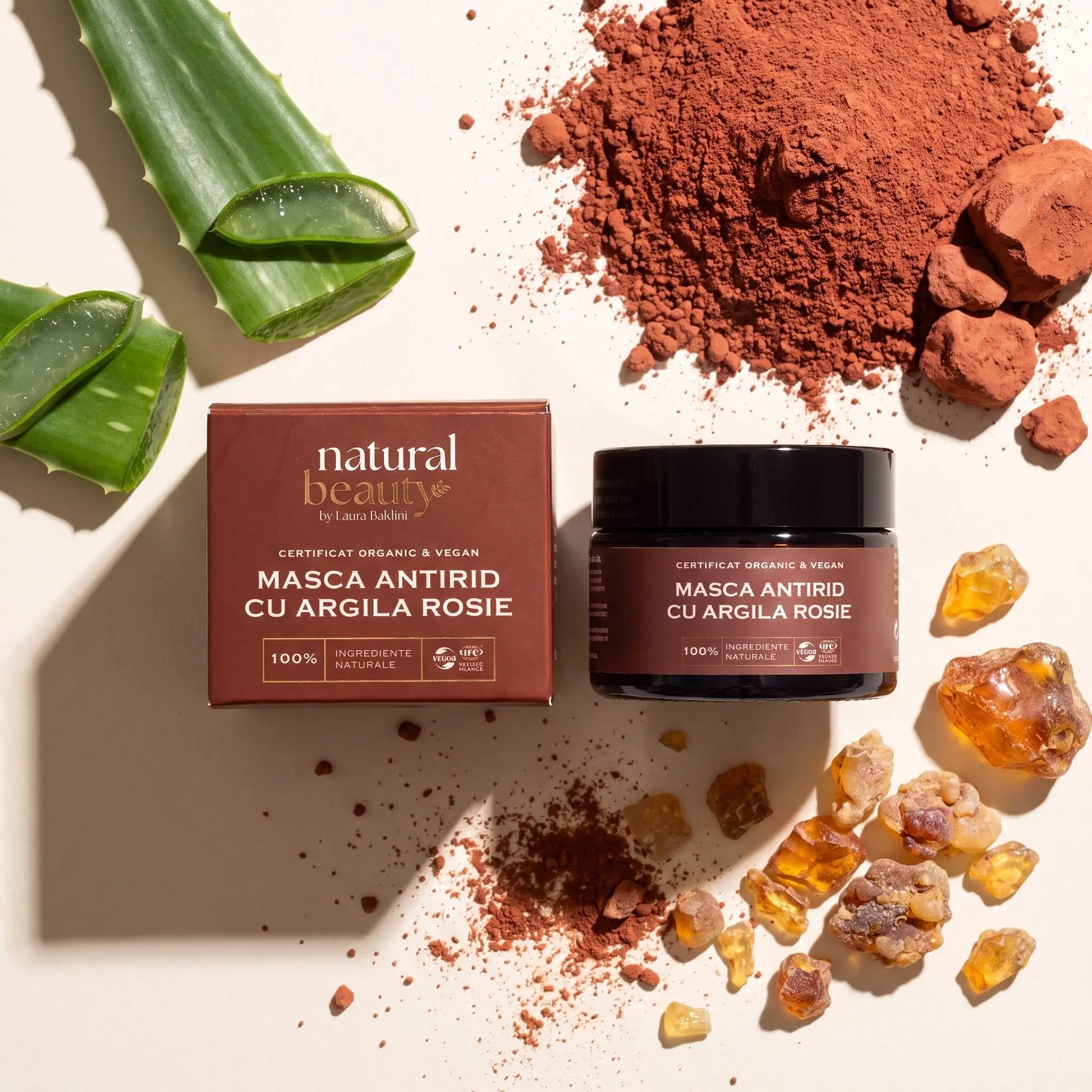 Masca antirid cu argila rosie LOVE IS IN THE AIR Natural Beauty