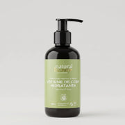 Flaconul Loțiunii de Corp Hidratante cu aloe vera și citrice, Natural Beauty by Laura Baldini, pe fundal neutru