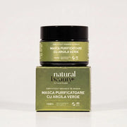 Mască purificatoare cu argilă verde Green Vibes, Natural Beauty by Laura Baldini